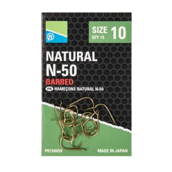 Куки единични PRESTON Natural N-50