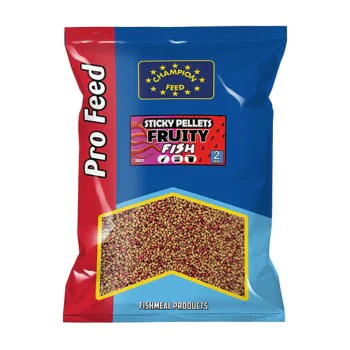 Пелети за фидер риболов CHAMPION FEED Sticky Pellets 2mm Fruity Fish 650g