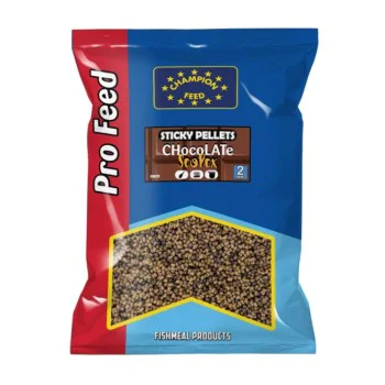 Пелети за фидер риболов CHAMPION FEED Sticky Pellets 2mm Chocolate Scopex 650g