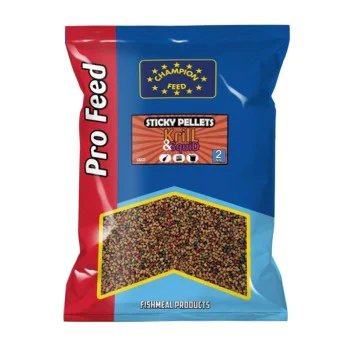 Пелети за фидер риболов CHAMPION FEED Sticky Pellets 2mm Krill and Squid 650g