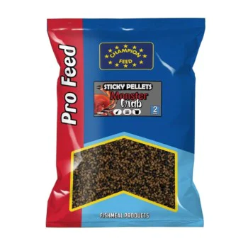 Пелети за фидер риболв CHAMPION FEED Sticky Pellets 2mm Monster Crab 650g