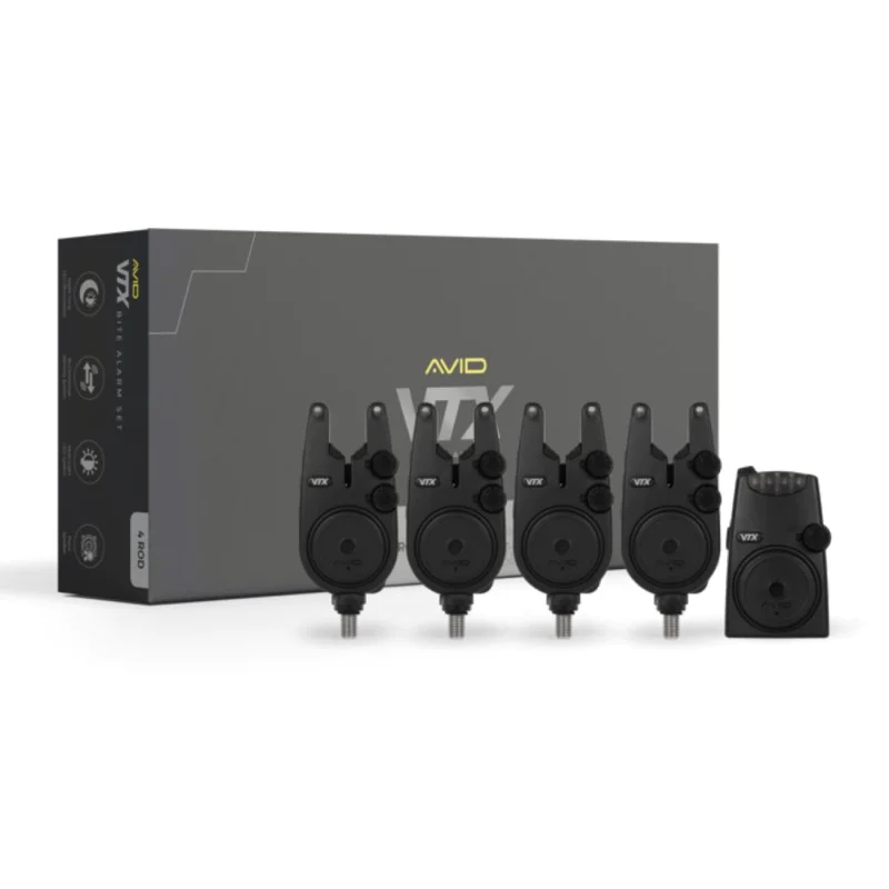 Сигнализатори AVID CARP VTX 4+1 Bite Alarm Set