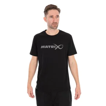 Тениска MATRIX Large Fade Logo T-Shirt Black/Grey