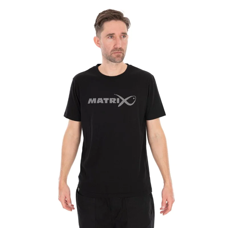 Тениска MATRIX Large Fade Logo T-Shirt Black/Grey