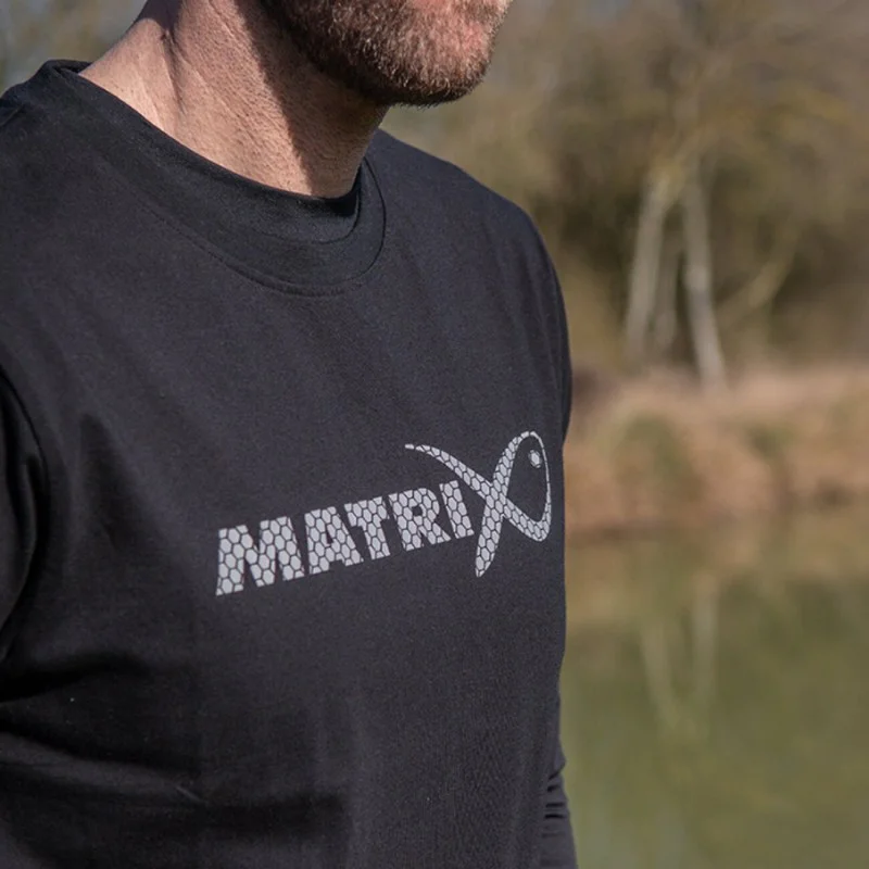 Тениска MATRIX Large Fade Logo T-Shirt Black/Grey