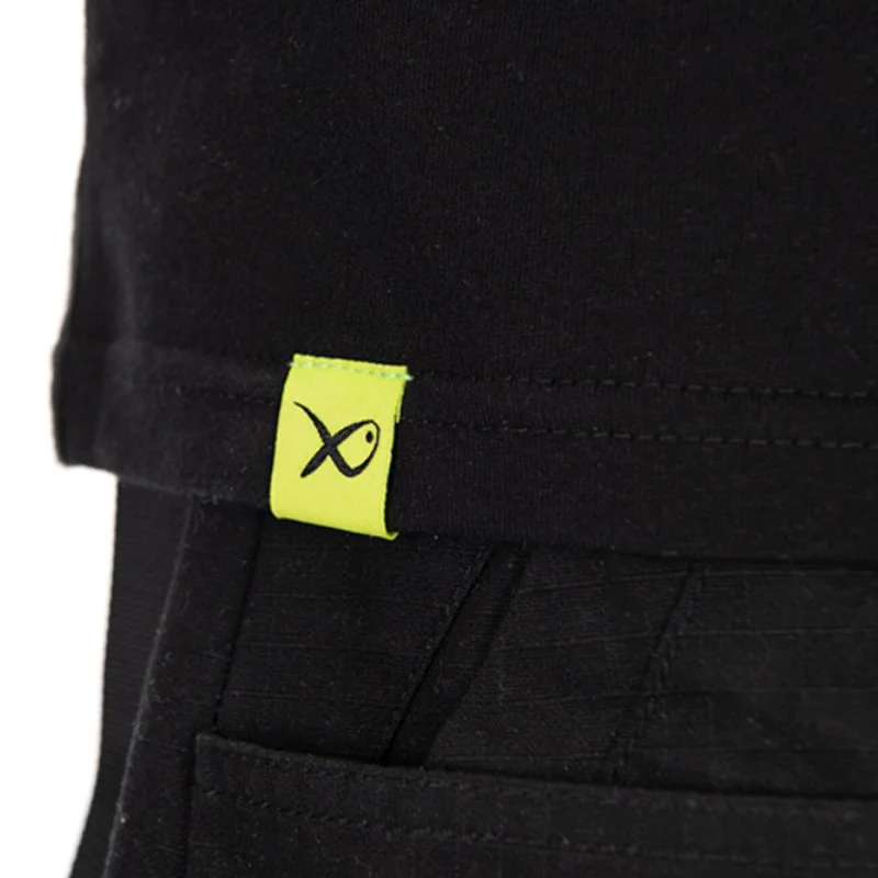 Тениска MATRIX Large Fade Logo T-Shirt Black/Lime