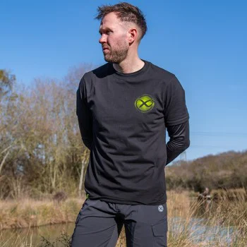 Тениска MATRIX Large Fade Logo T-Shirt Black/Lime