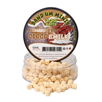 Вафтери с малка плаваемост 2.20 Baits Wafter Band’um Minis Prewashed Chocolate & Milk 5mm 50ml