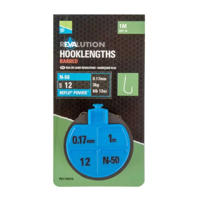 Вързани куки PRESTON Revalution Hooklengths N50 - 100cm