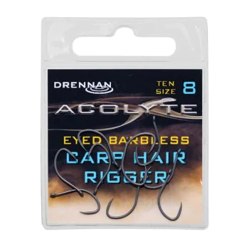 Куки без контра DRENNAN Acolyte Carp Hair Riggers Barbless Hooks