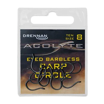 Куки без контра DRENNAN Acolyte Micro Barbless Carp Circle Hooks