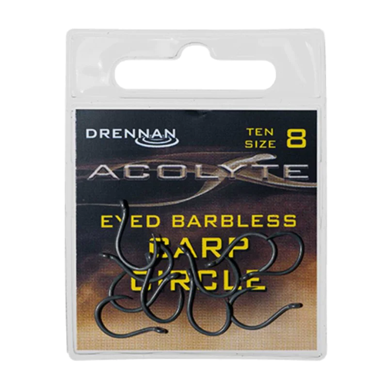 Куки без контра DRENNAN Acolyte Micro Barbless Carp Circle Hooks