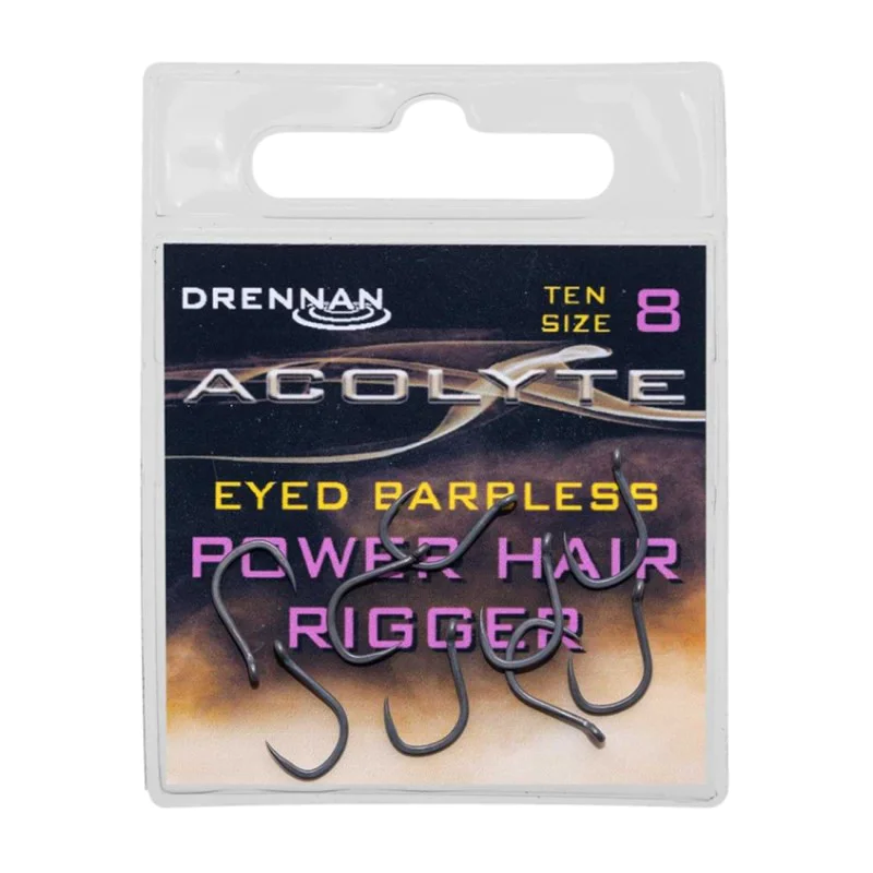 Куки без контра DRENNAN Acolyte Power Hair Riggers Barbless Hooks
