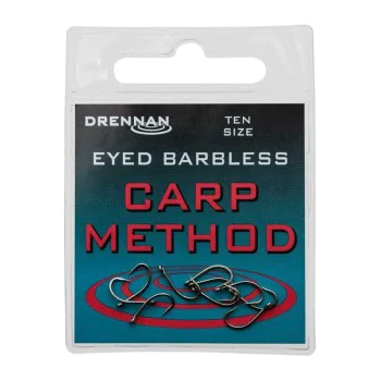 Куки без контра DRENNAN Eyed Barbless Carp Method