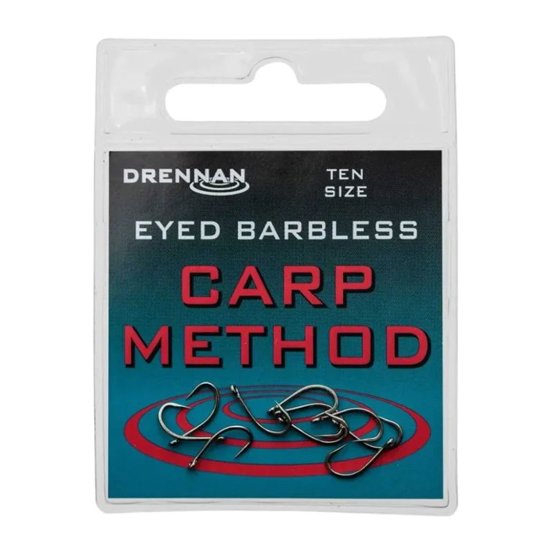 Куки без контра DRENNAN Eyed Barbless Carp Method