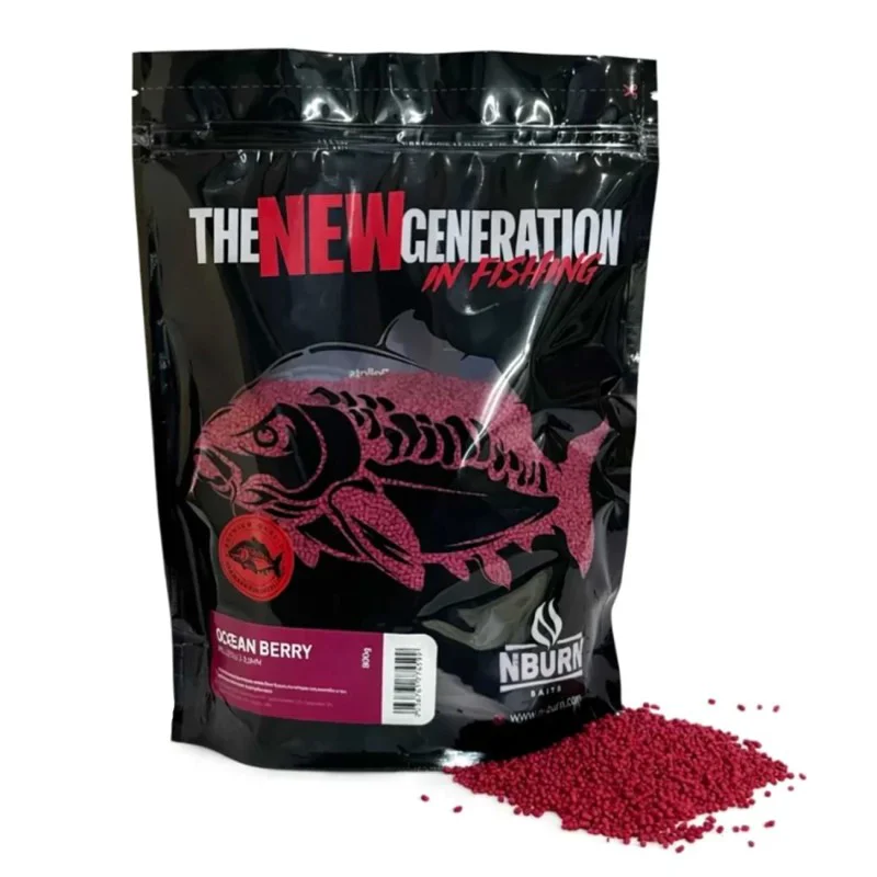 Пелети за фидер риболов NBURN Baits Ocean Berry Pellets 2–2.5mm 800g