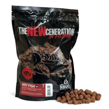 Протеинови топчета и дъмбели NBURN Baits Hot Fish Spod Mix Soluble Boilies 1kg