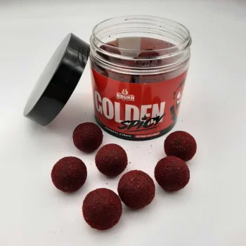 Протеинови топчета за стръв NBURN Baits Hookbaits Golden Spicy Ultra Soluble 20mm