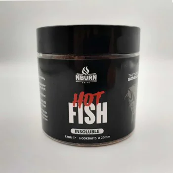 Протеинови топчета за стръв NBURN Baits Hookbaits Hot Fish Insoluble 20mm