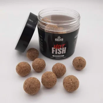 Протеинови топчета за стръв NBURN Baits Hookbaits Hot Fish Insoluble 20mm