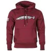 Суитшърт TAIMEN Menza Embroidery - Burgundy
