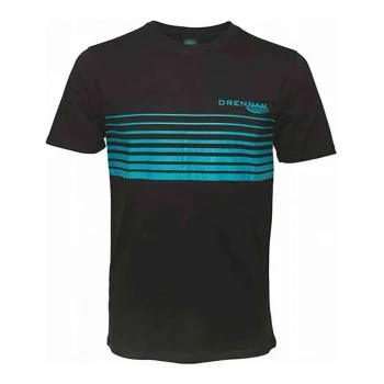 Тениска DRENNAN T-Shirt Black Aqua