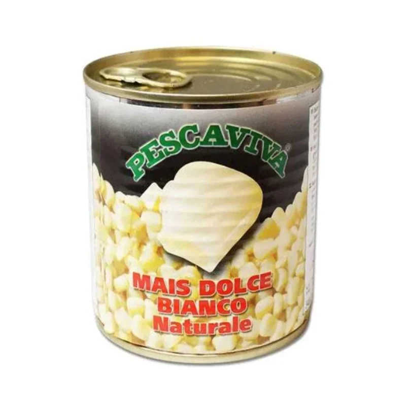 Царевица за стръв PESCA VIVA Natural White Sweetcorn 160g