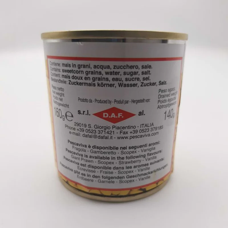 Царевица за стръв PESCA VIVA Natural Yellow 160g