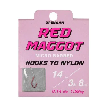 Вързани куки DRENNAN Red Maggot HTN