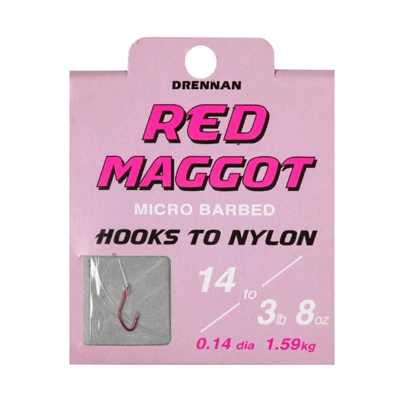 Вързани куки DRENNAN Red Maggot HTN