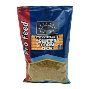 Пелети за фидер риболов CHAMPION FEED Sticky Pellets 2mm Sweet Corn 650g
