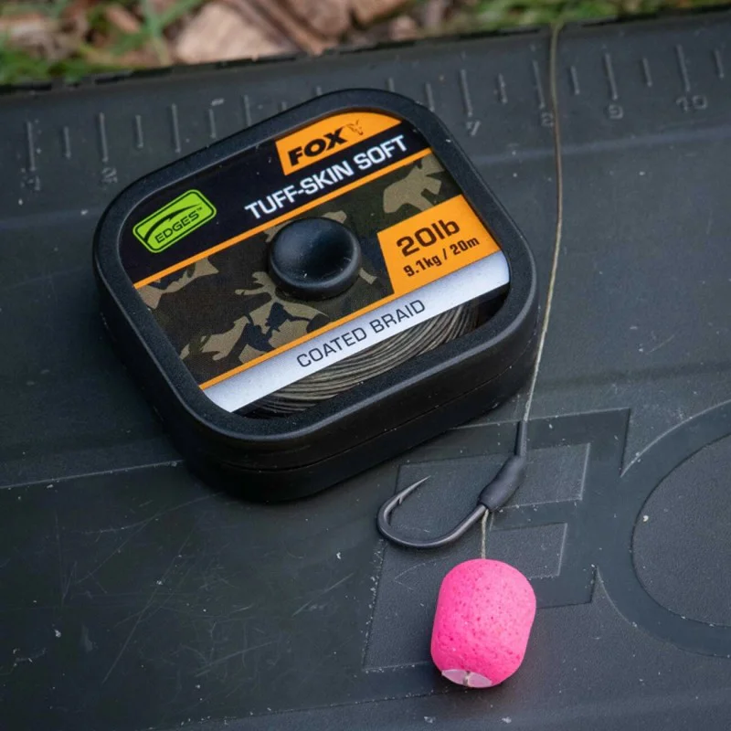 Плетено влакно за повод FOX Edges Tuff-Skin Soft 20m