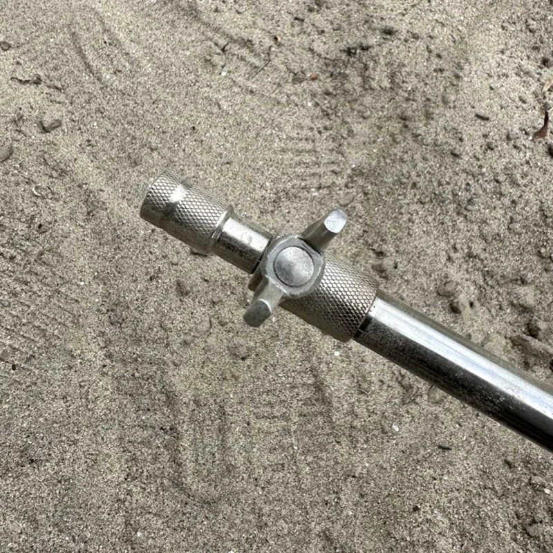 Телескопчно колче MF Telescopic Stainless Steel Screw Bankstick 76-140cm