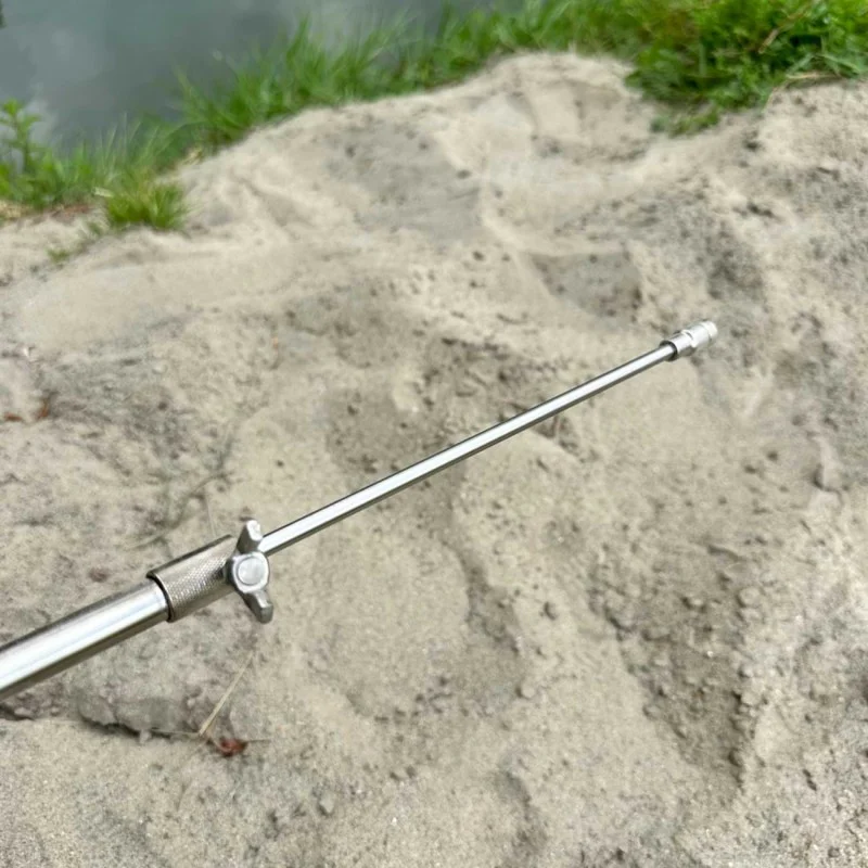 Телескопчно колче MF Telescopic Stainless Steel Screw Bankstick 76-140cm