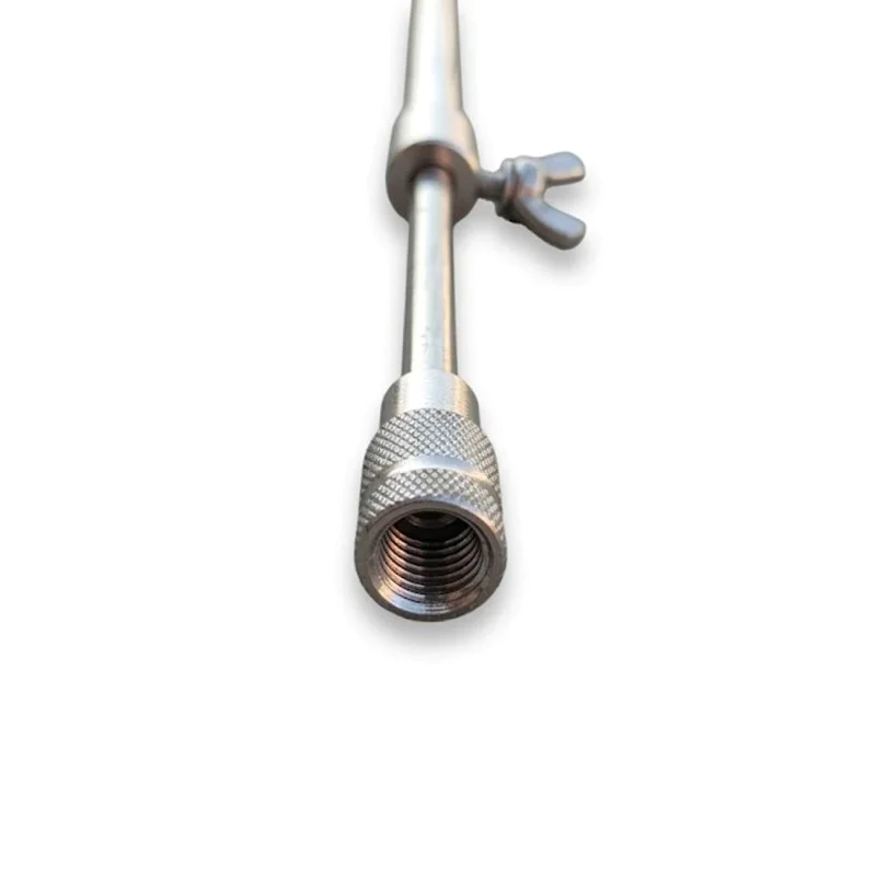 Телескопчно колче MF Telescopic Stainless Steel Screw Bankstick 76-140cm