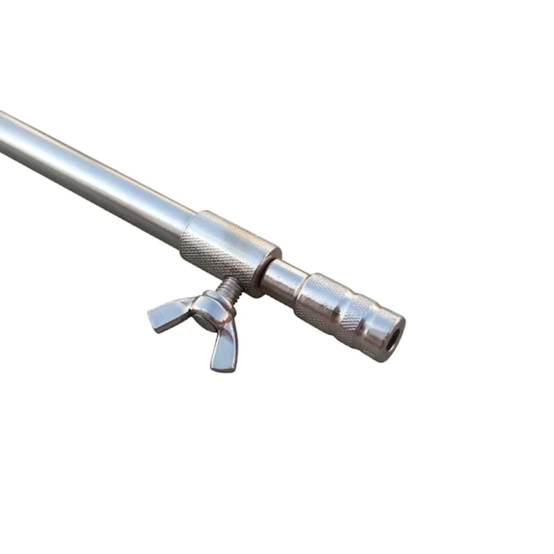 Телескопчно колче MF Telescopic Stainless Steel Screw Bankstick 76-140cm