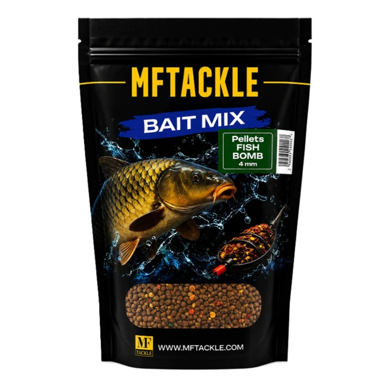 Пелети за фидер риболов MF Pellets Fish Bomb 4mm 600g
