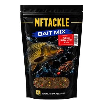 Пелети за фидер риболов MF Pellets Spicy Liver 2mm 600g