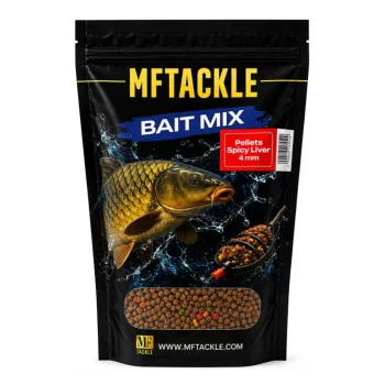 Пелети за фидер риболов MF Pellets Spicy Liver 4mm 600g