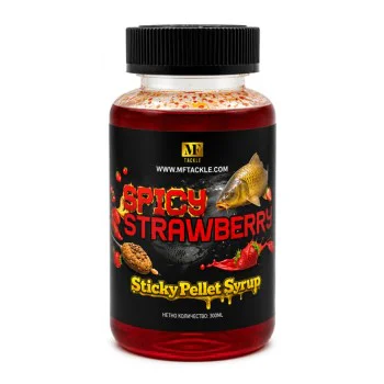 Течен ароматизатор MF Sticky Pellet Syrup Spicy Strawberry 300 ml