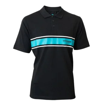 Тениска а яка DRENNAN Polo Shirt Aqua Stripe