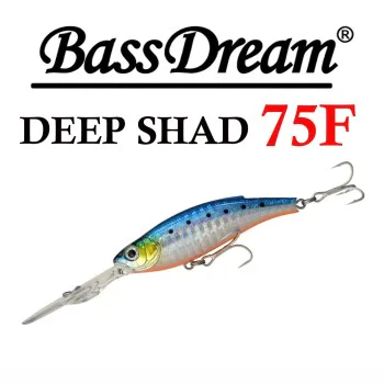Воблер BASSDREAM Deep Shad 75F 75mm 11.5g