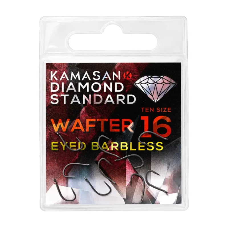 Единични куки без контра с ухо KAMASAN Diamond Standard Wafter