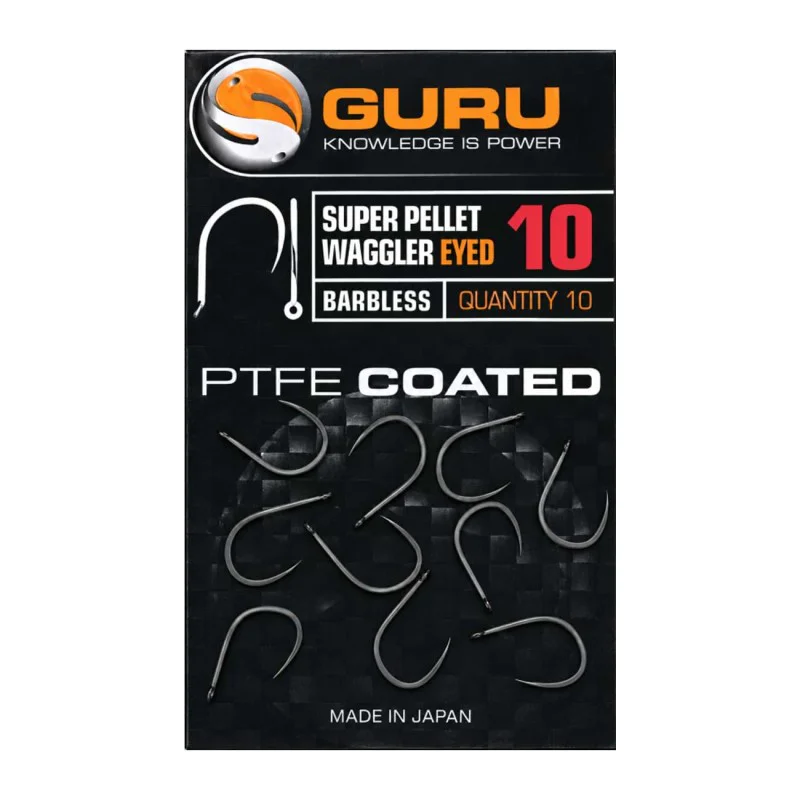 Единични куки с ухо без контра GURU Super Pellet Waggler Barbless