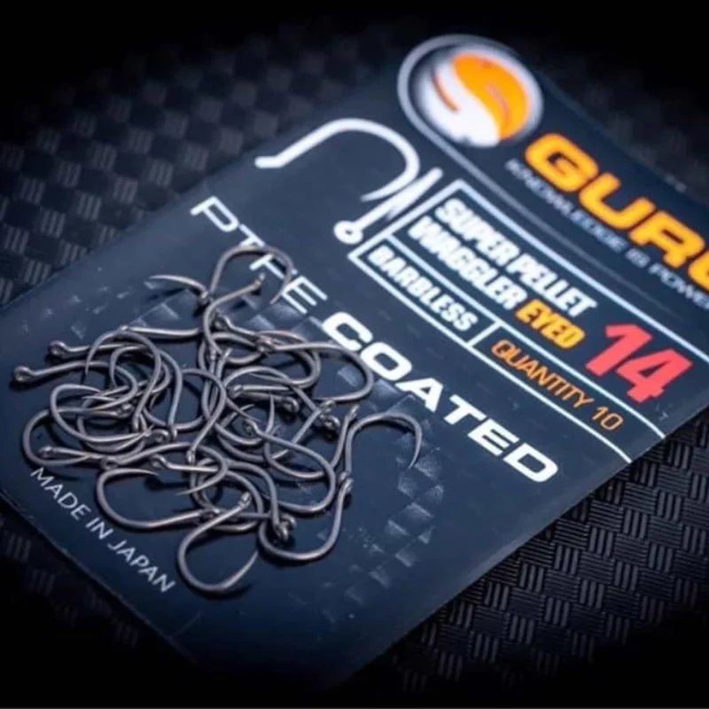 Единични куки с ухо без контра GURU Super Pellet Waggler Barbless