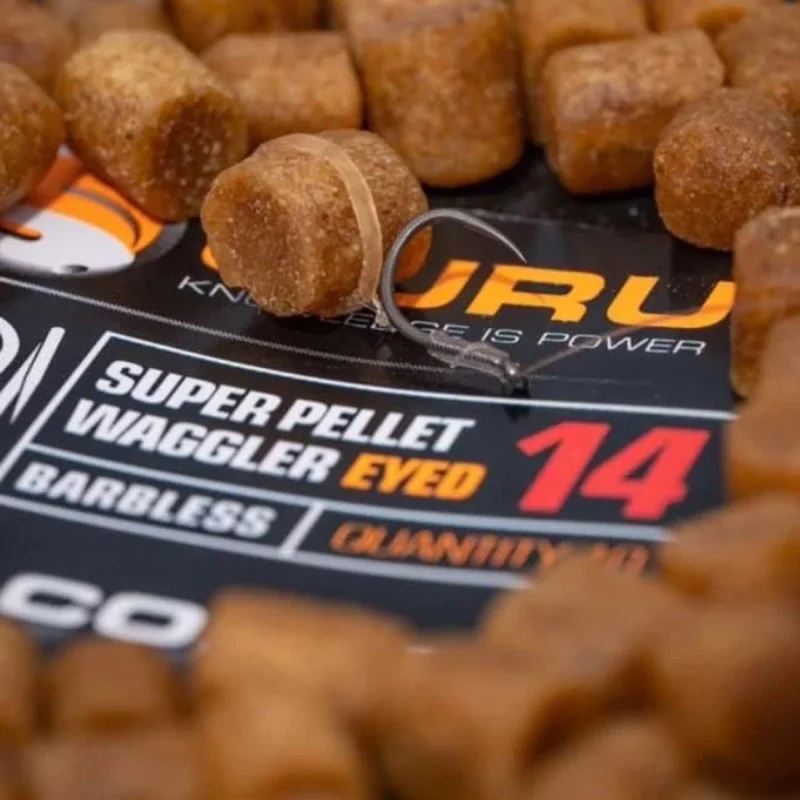 Единични куки с ухо без контра GURU Super Pellet Waggler Barbless