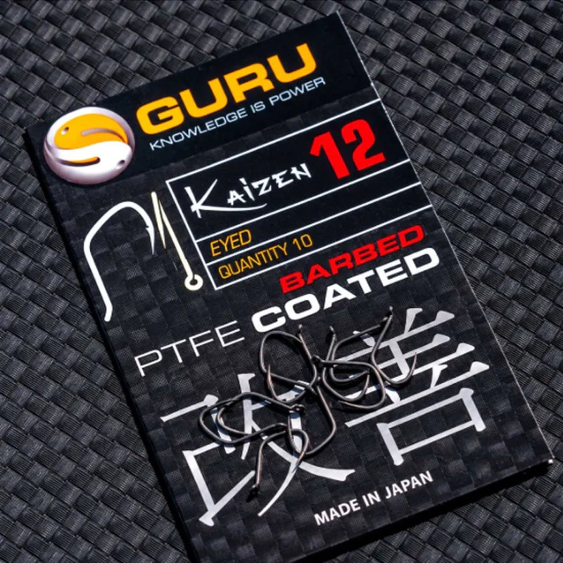 Единични куки с ухо GURU Kaizen Eyed Barbed