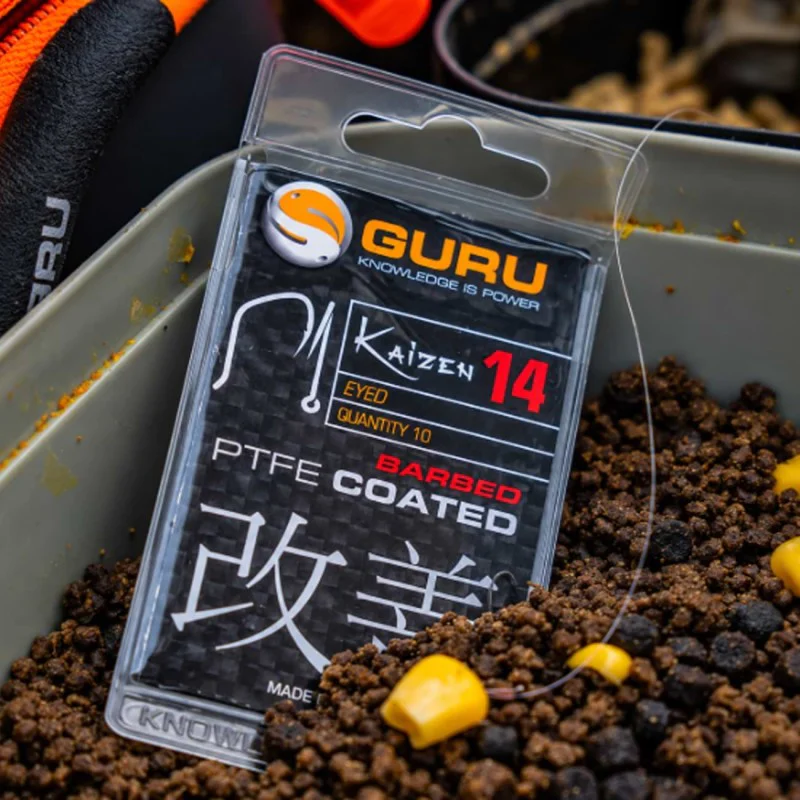Единични куки с ухо GURU Kaizen Eyed Barbed