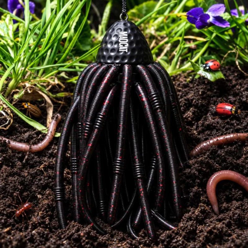 Изкуствена примамка за сом MADCAT Worms Teaser 100g