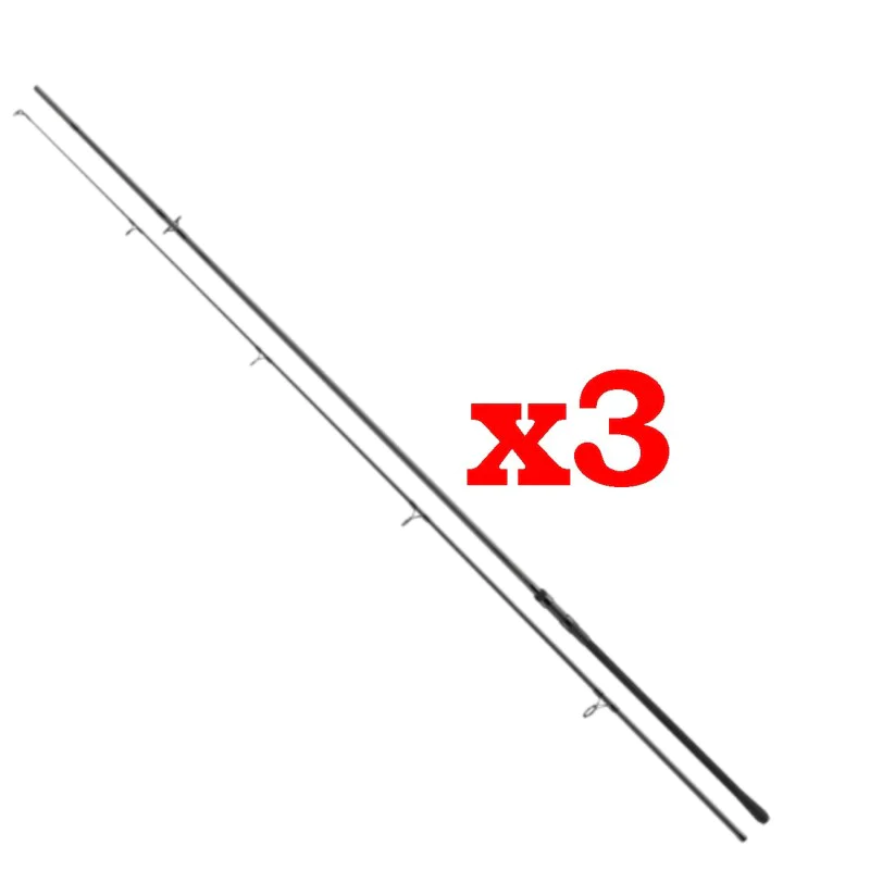 Комплект 3 броя Шаранджийски въдици DAIWA Black Widow XT 13ft 396cm 3.5lb